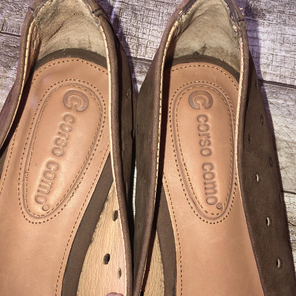 Corso Como brown leather flats - Picture 7 of 14
